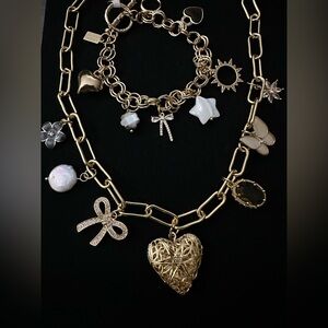 Combo Charm Necklace and Bracelet, Aterri
